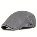 Washed Cotton Flat Cap