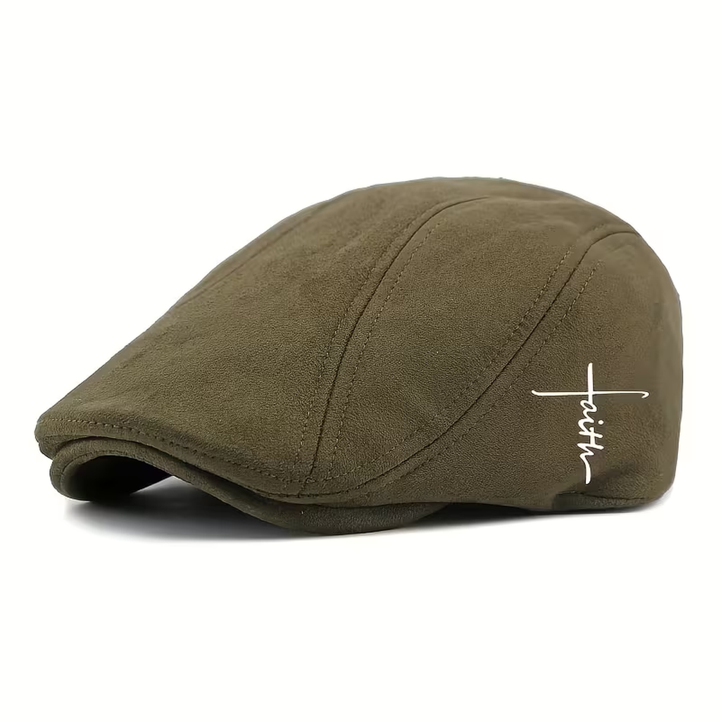 Faith Duckbill Flat Cap – Green