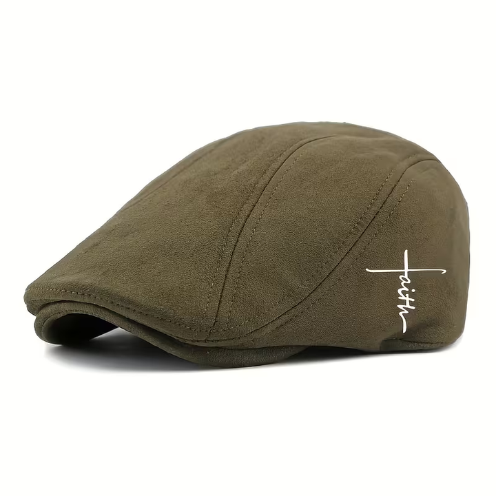 Faith Duckbill Flat Cap – Green