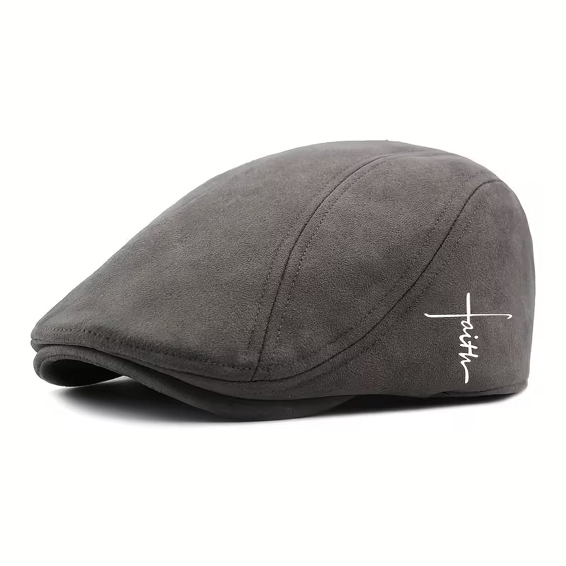 Faith Duckbill Flat Cap – Grey