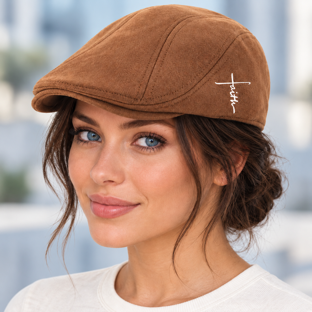 Faith Duckbill Flat Cap – Khaki
