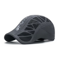 Quick-Dry Sport Flat Cap – Dark Grey