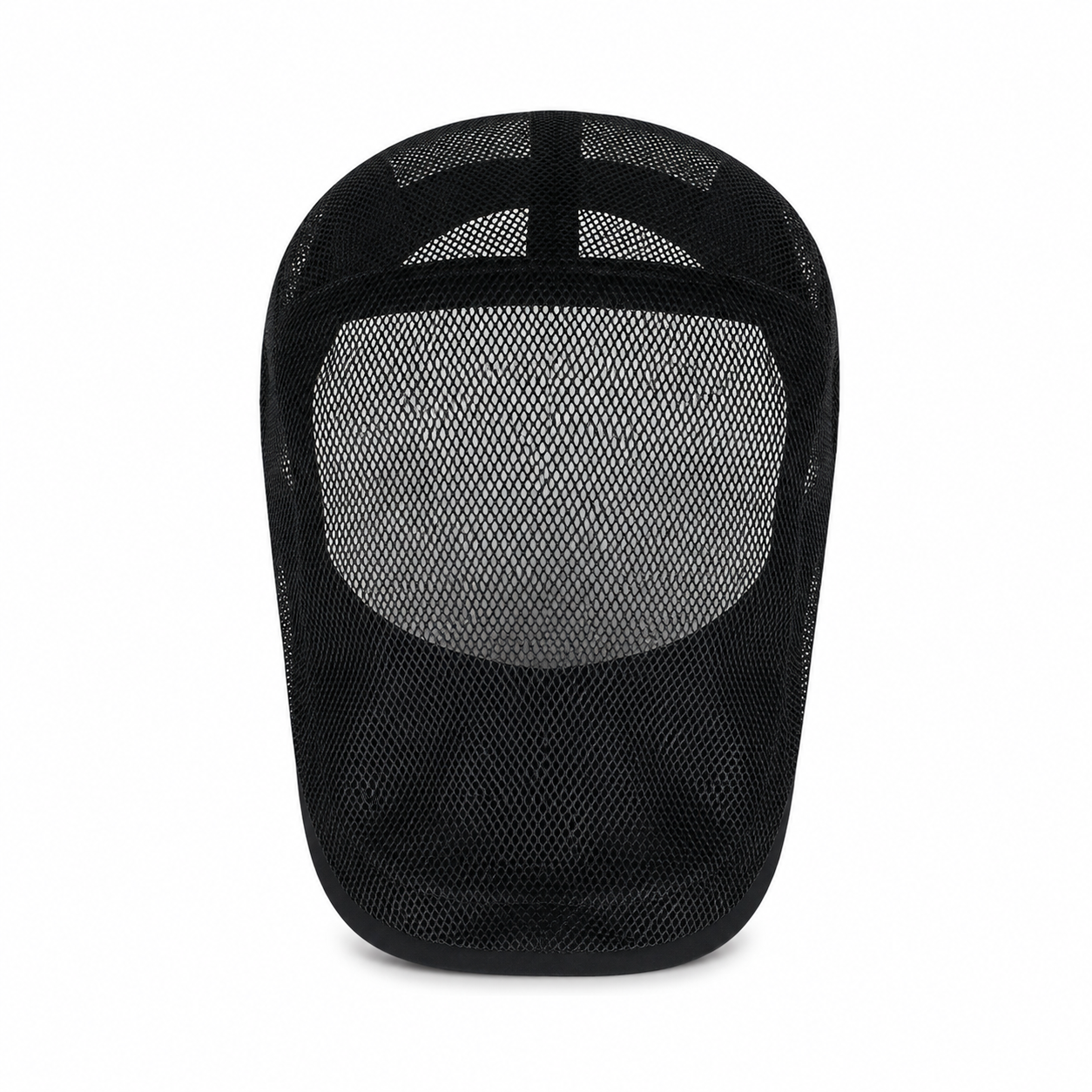 Full Mesh Breathable Flat Cap Beige